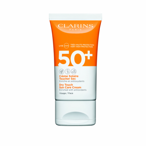 Clarins Dry Touch Sun Care Cream Spf 50+ Face i gruppen Sol / Solkräm hos Hudotekets Webshop (20659 000-9)